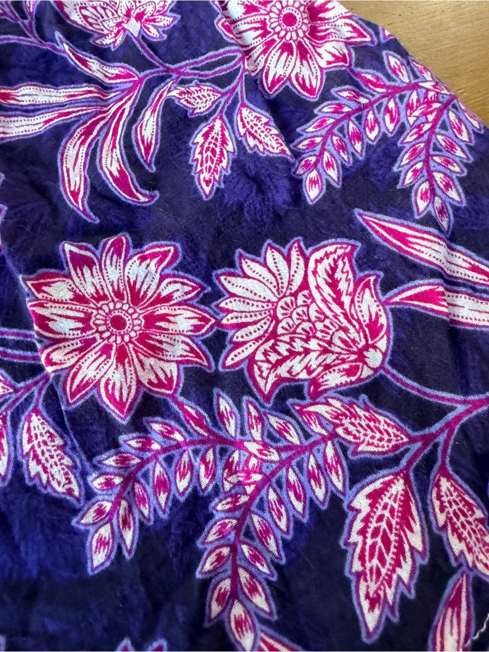 Seaplane Men's Large Seedy Purple Vibrant Floral Button-Up Shirt Palm Springs - Picture 13 of 15